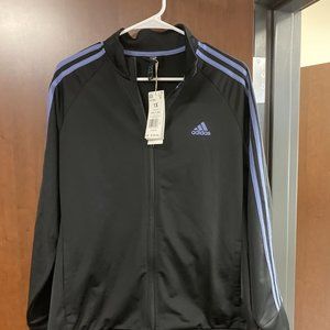 Women's Adidas 1X Track Top NWT Black Violet 628